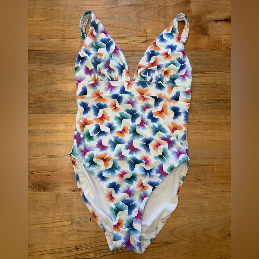 Panache Flutter Deep V One Piece Swimsuit